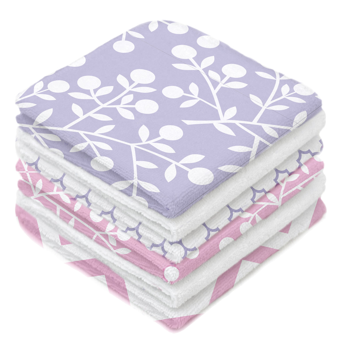 6-Pack Washcloths | Girl Prints