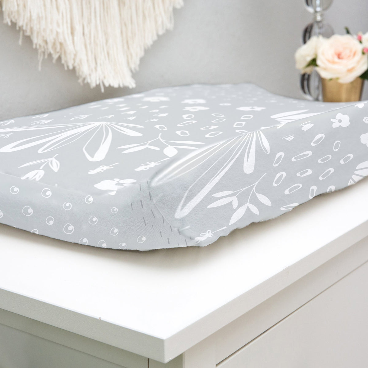 Percale Dream | Change Pad Cover with Slits for Safety Straps