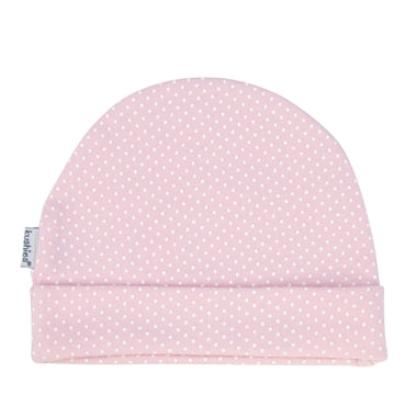 Baby Cap | Pink with White Polka Dots