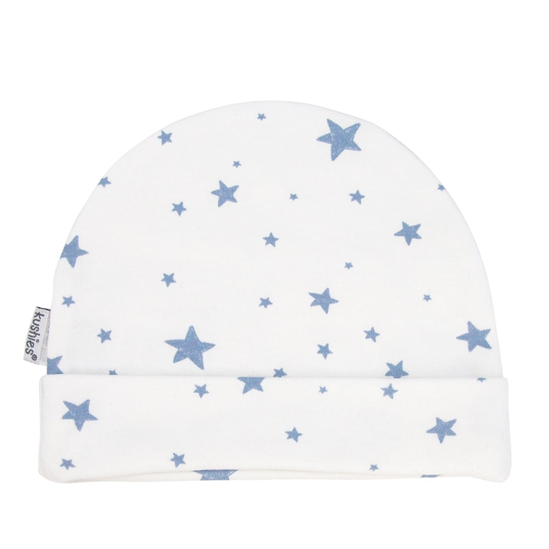 Baby Cap | Blue Scribble Stars