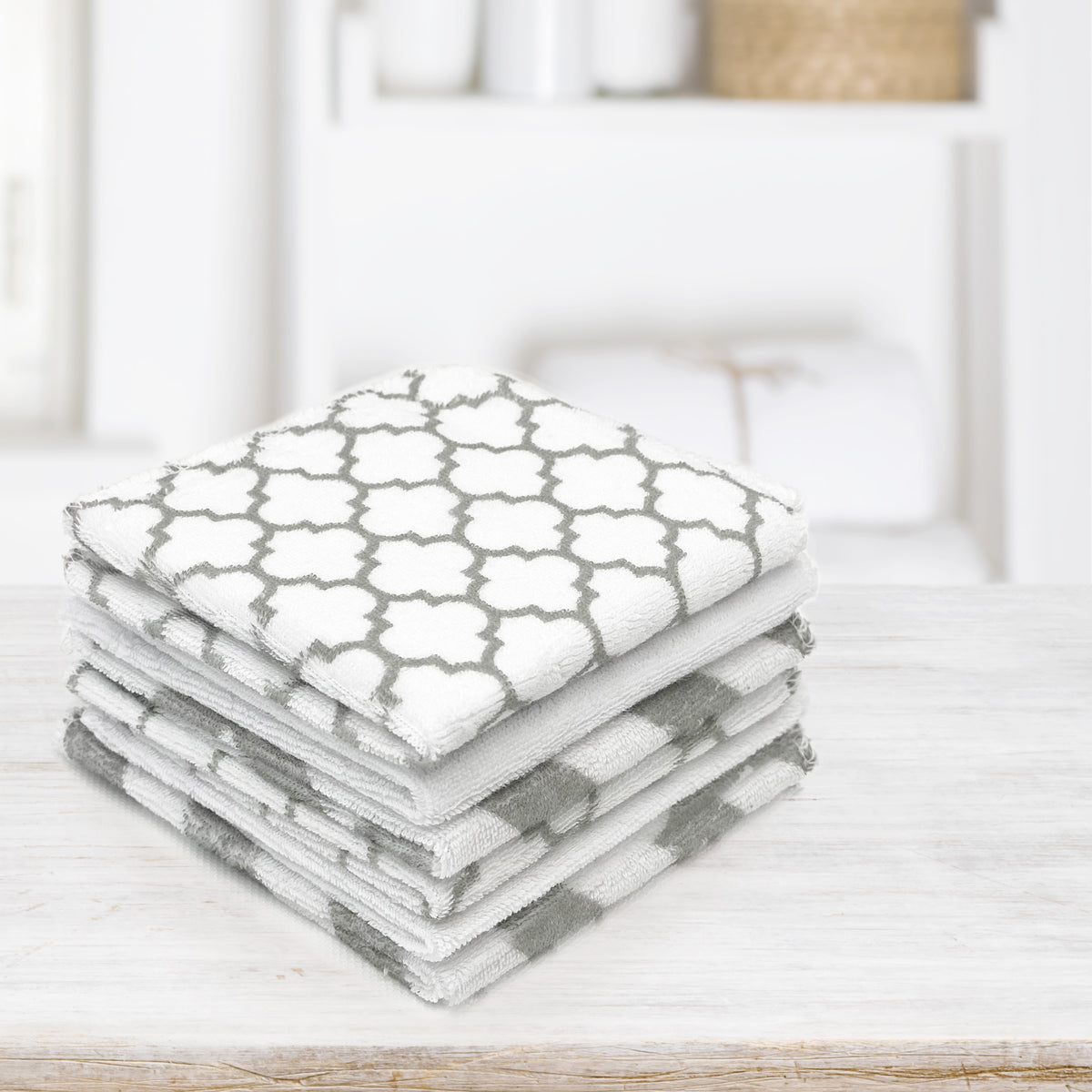6-Pack Washcloths | Neutral Prints