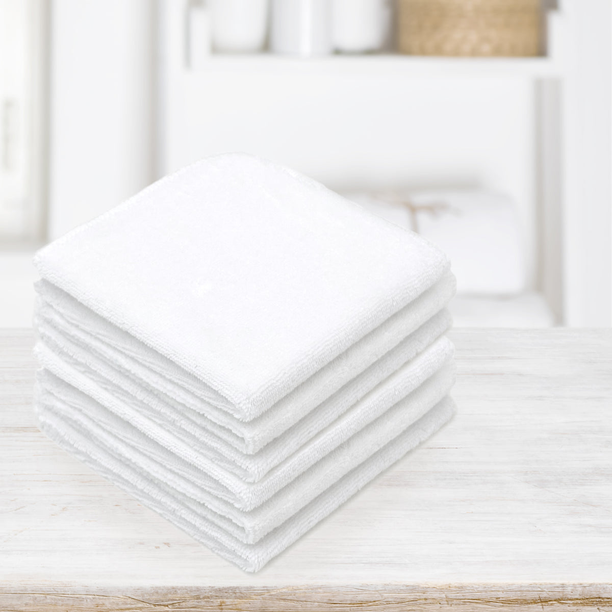 Kushies Washcloths 6-Pack  White - Kushies Baby USA Inc