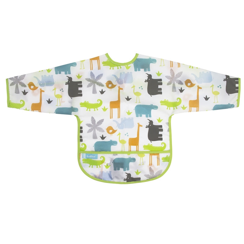 Cleanbib With Sleeves | White Jungle