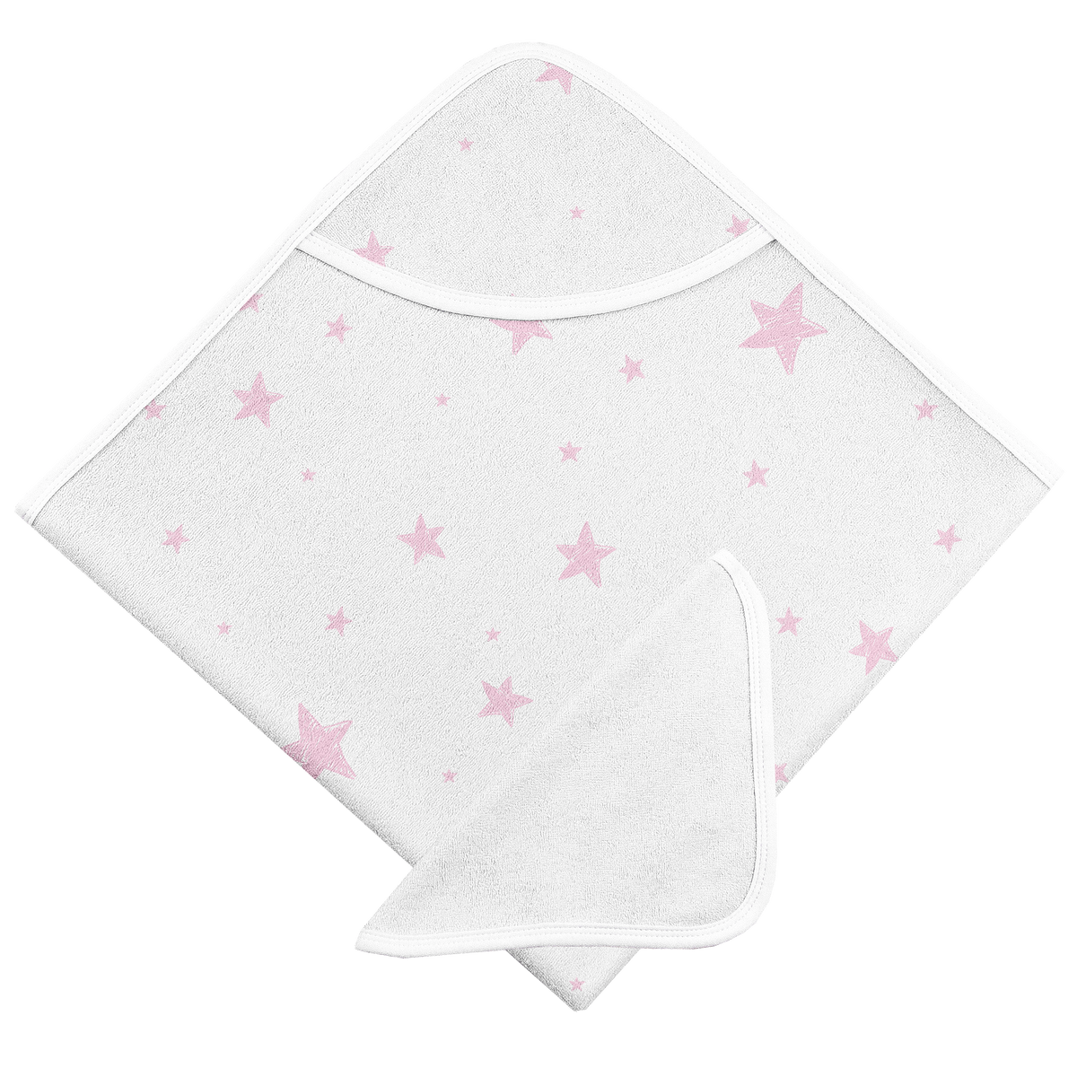 Hooded Bath Towel &amp; Washcloth | Set