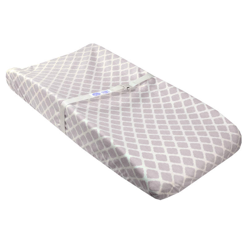 Ben &amp; Noa | Flannel Changing Pad Cover w-Slits for Safety Straps