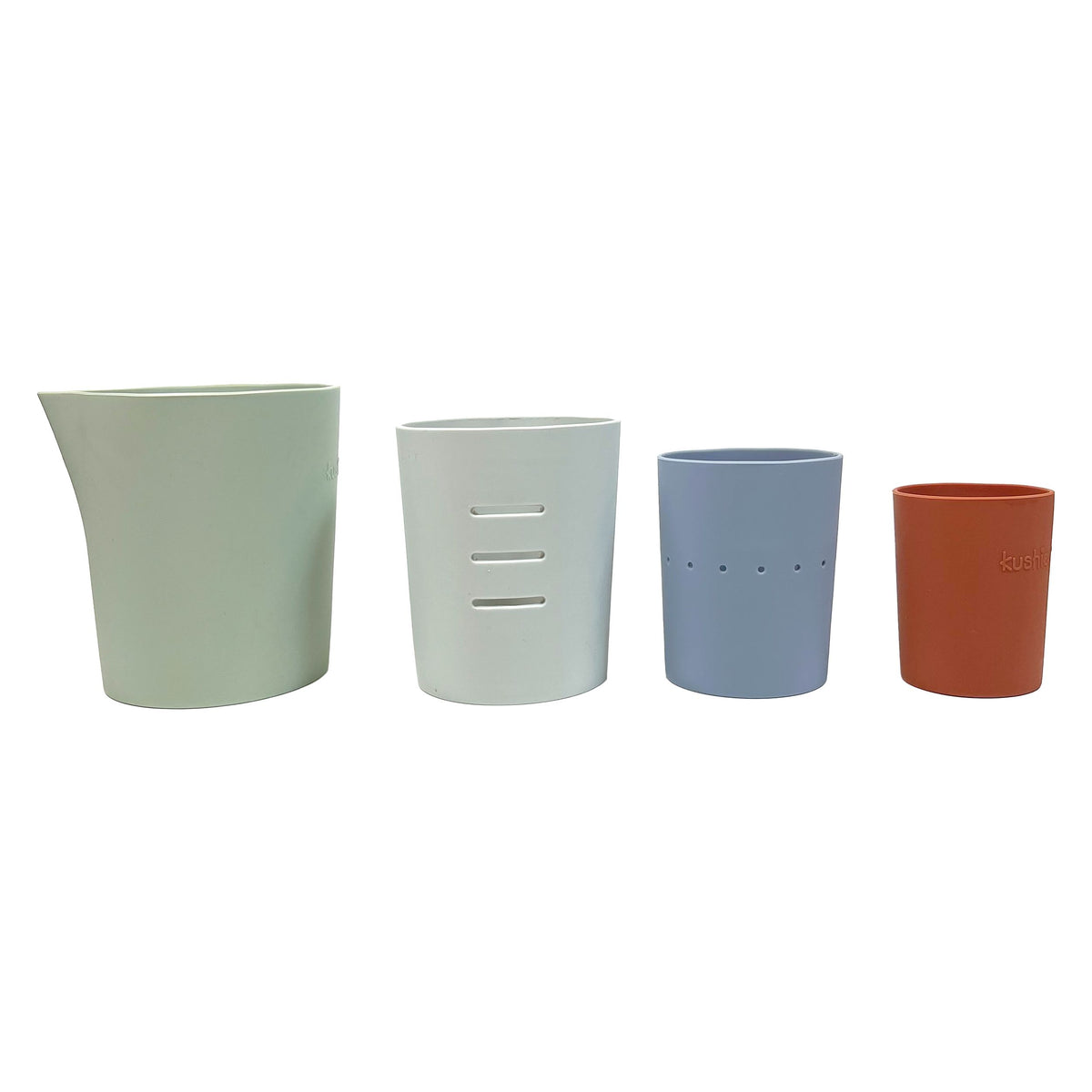 Silistack | Silicone Stacking Cups | Bath Toy Set