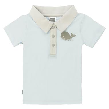 Soft n&#39; Cuddly Boy Short Sleeve Polo T-Shirt - Light Blue