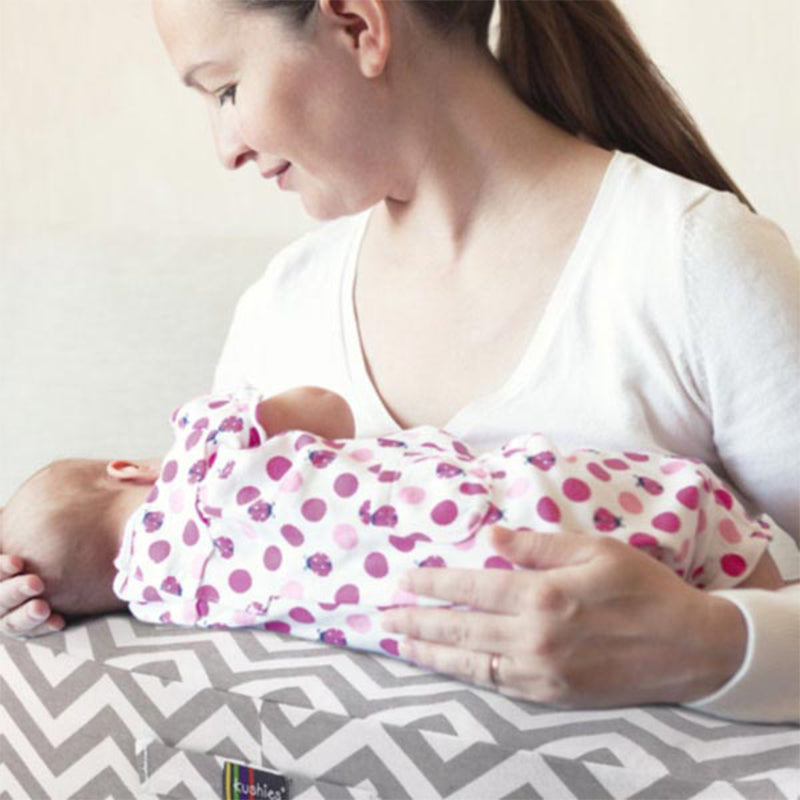 Mom and Baby with Nursing Pillow 
