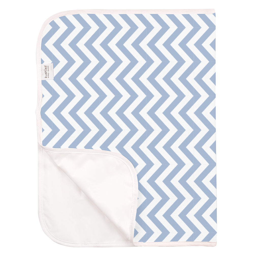 Baby Changing Kushies Change Pad Deluxe Terry Change Pad Blue