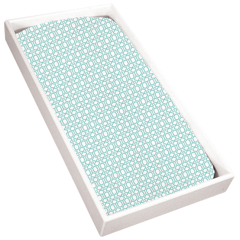22&quot;x36&quot; Terry Change Pad Sheet | Turquoise Octagon