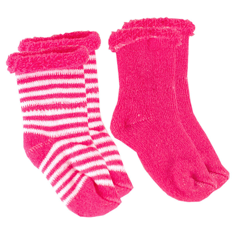 Fuchsia socks for newborns 