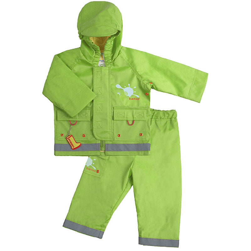 Splish Splash Rain Jacket & Pant Set Green